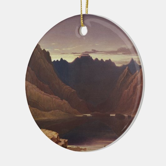 Loch Coruisk, Insel von Skye - Dämmerung, Keramik Ornament (Links)