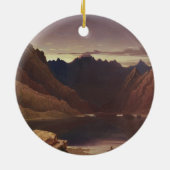 Loch Coruisk, Insel von Skye - Dämmerung, Keramik Ornament (Hinten)