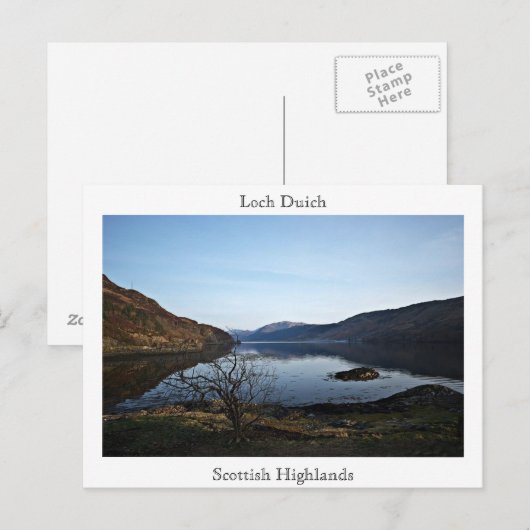 Loch Duich, Schottland... Postkarte (Vorne/Hinten)