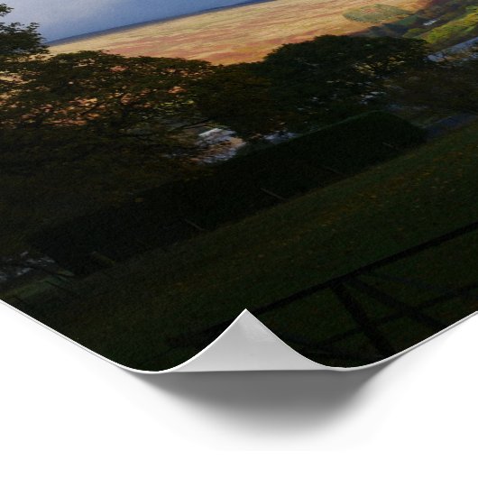 Loch Earn Scotland Poster (Ecke)