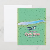 Loch Earnmap Scotland Vintage Karte (Vorne/Hinten)