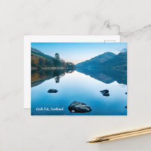 Loch Eck in Blue, Schottland Postcard