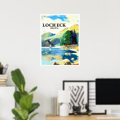 Loch Eck panorama, Argyll, Schottland, Vintag Poster (Heimbüro)