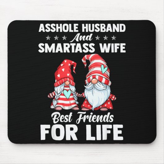 Loch-Ehemann und intelligente Ehefrau beste Freund Mousepad (Vorne)