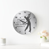 Loch--ein Im Golf-lebenslustigen Typ kundengerecht Große Wanduhr (Zuhause)