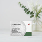 Loch-Entwurf des Golf-18 Visitenkarte (Stehend Vorderseite)