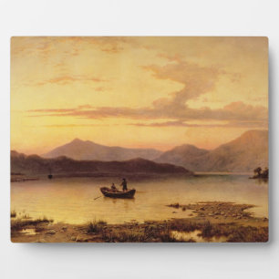 Loch Etive, aus Bonawe - Abend, 1875 (Öl auf ca. Fotoplatte