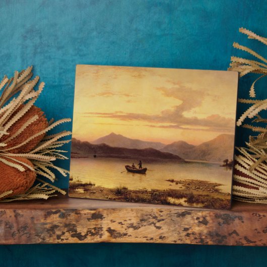 Loch Etive, aus Bonawe - Abend, 1875 (Öl auf ca. Fotoplatte (Seite)