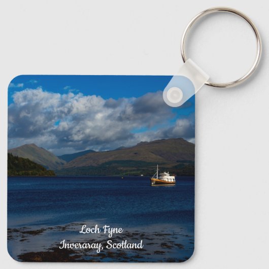 Loch Fyne, Inveraray, Scotland Keyring Schlüsselanhänger (Rückseite)