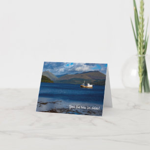 Loch Fyne, Schottland Grußkarte Karte