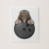 Loch im Bowling mit Bowlingball Puzzle (Vertikal)