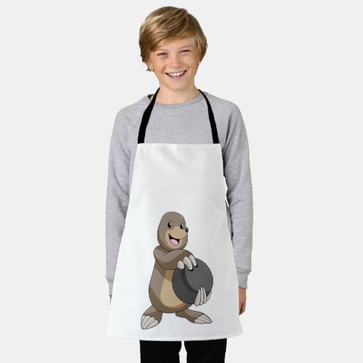 Loch im Bowling mit Bowlingball Schürze (Getragen)