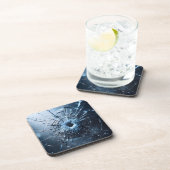 Loch im Glas, Risse Getränkeuntersetzer (Rechte Seite)