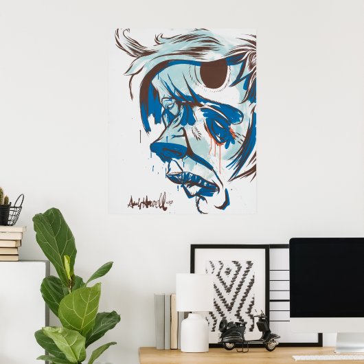 Loch im Kopf Poster (Heimbüro)