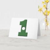 Loch in 1 karte (Gelbe Blume)