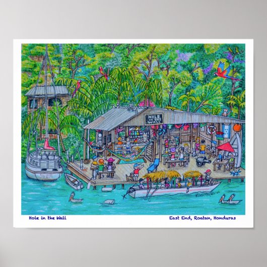 Loch in der Bar Poster (Vorne)