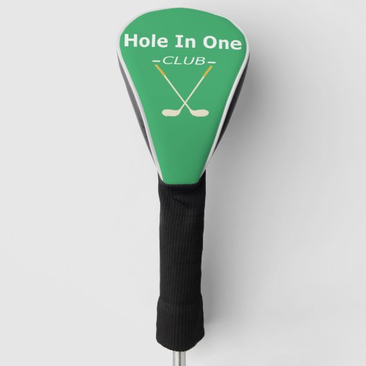 Loch in einem Club Golf Headcover (Vorderseite)