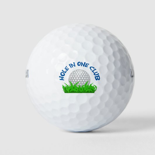 Loch in einem Club Golfball (Vorderseite)