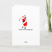 Loch in einem feiertagskarte (Rückseite)