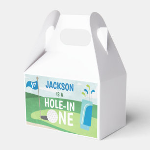 Loch in einem Gastgeschenk Box, Golf Geburtstag Geschenkschachtel