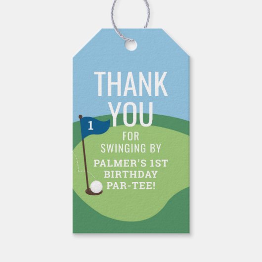 Loch in einem Gastgeschenk Geschenkanhänger (Vorderseite)