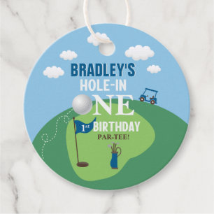 Loch in einem Golf 1. Geburtstag Geschenkanhänger