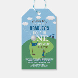 Loch in einem Golf 1 Geburtstag Vielen Dank Geschenkanhänger