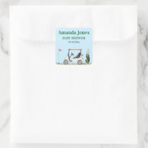 Loch in einem Golf Baby-Aufkleber