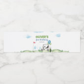 Loch in einem Golf Birthday Party Wasserflasche Et Wasserflaschenetikett (Einzelnes Label)