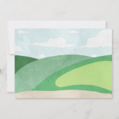 Loch in einem Golf Dankeschön Karte Erster Geburts (Rückseite)