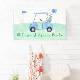Loch in einem Golf Erstgeburtstag Par-T Banner