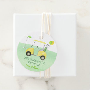 Loch in einem Golf Erstgeburtstag Par-T Geschenkanhänger