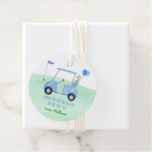 Loch in einem Golf Erstgeburtstag Par-T Geschenkanhänger