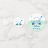 Loch in einem Golf Erstgeburtstag Par-T Konfetti (Rückseiten)