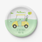 Loch in einem Golf Erstgeburtstag Par-T Pappteller (Vorderseite)