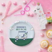 Loch in einem Golf-Muster Papier Platten Pappteller (Party)