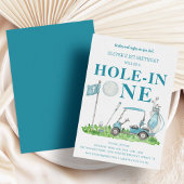 Loch in einem Golf Par-T Boy 1. Geburtstag Einladung