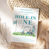 Loch in einem Golf Par-T Boy 1. Geburtstag Einladung