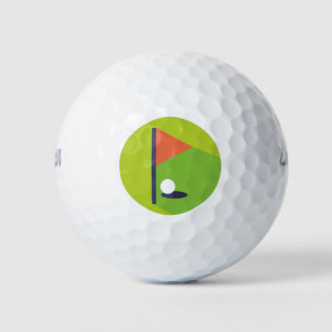 Loch in einem golfball