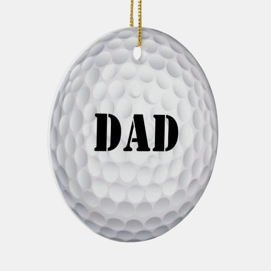 Loch in einem! Golfball Keramikornament (Rechts)