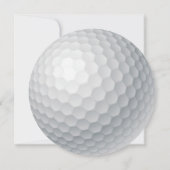 Loch in einem Golfball PAR-T-SHIRT jedes Lebensjah Einladung (Rückseite)