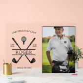 Loch in einem Golfer-Foto Acrylschild (Hochzeit)