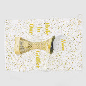 Loch in einem Golfer Golfhandtuch (Horizontal)