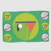 Loch in einem golfhandtuch (Horizontal)