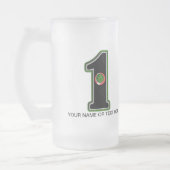 Loch in einem individuell anpassbaren mattglas bierglas (Links)