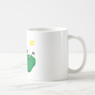 Loch in einem kaffeetasse