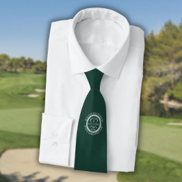 Loch in einem Personalisierten Emerald Green Golf Krawatte