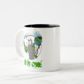 LOCH IN EINEM ZWEIFARBIGE TASSE (Vorderseite Links)