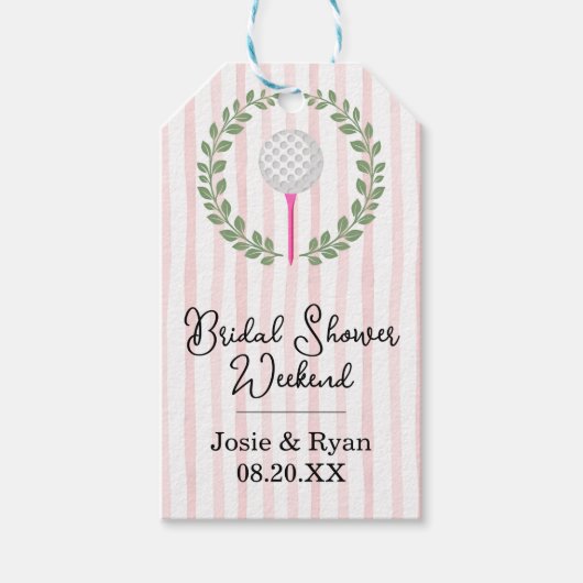 Loch in einer Feier Geschenkanhänger (Vorderseite)