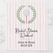 Loch in einer Feier Weinetikett (Einzelnes Label)